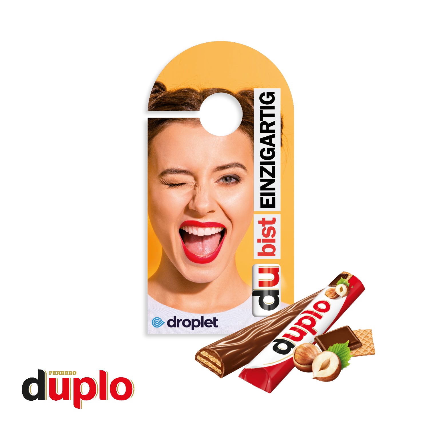 duplo Werbekarte "Türanhänger"