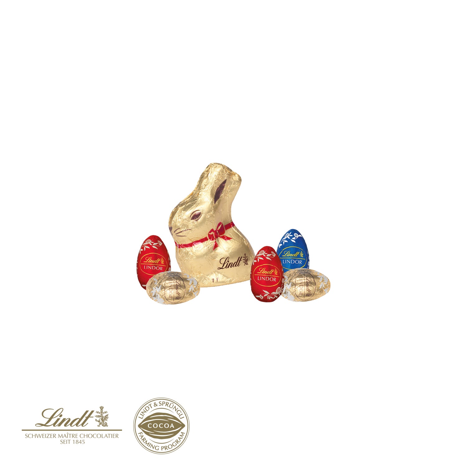Osternest mit Schokolade von Lindt
