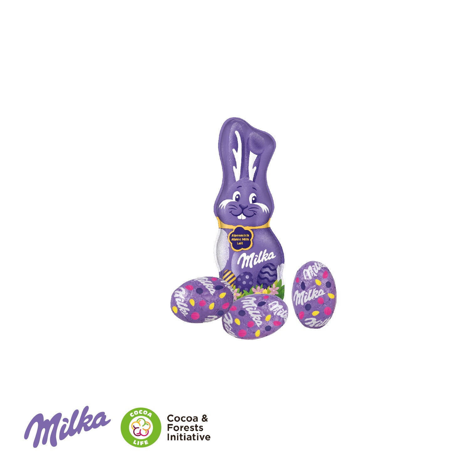 Osternest mit Schokolade von Milka