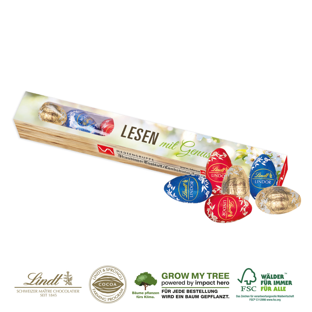 Eier-Parade mit Lindt Schokolade