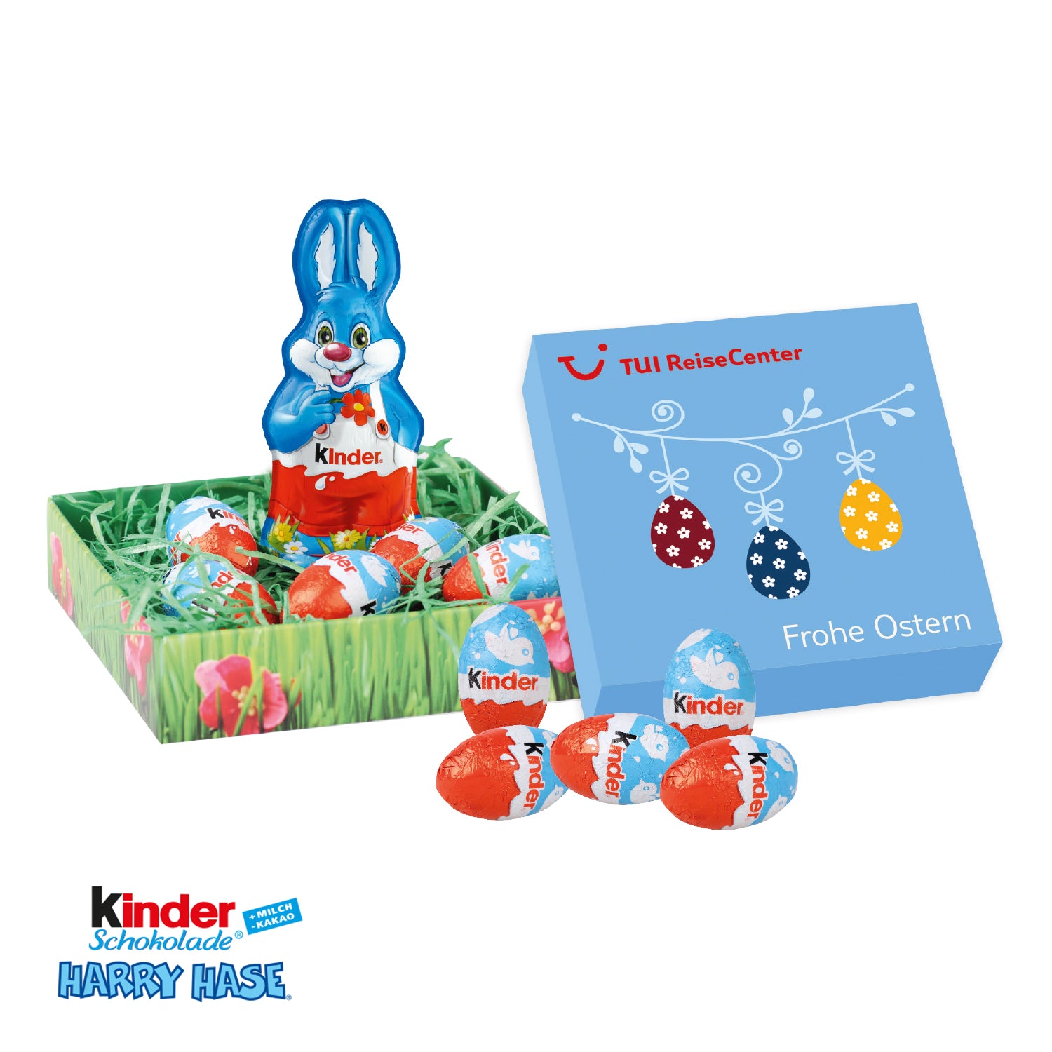 Osternest mit Kinder Schokolade
