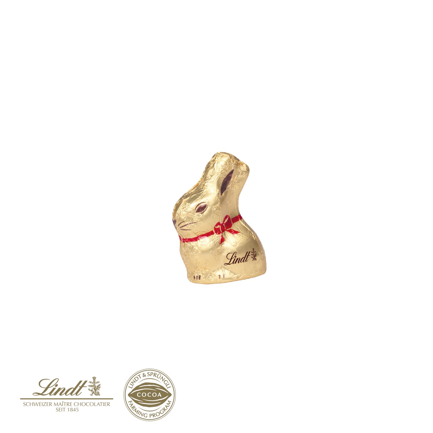 Schokokarte mit Lindt Goldhase