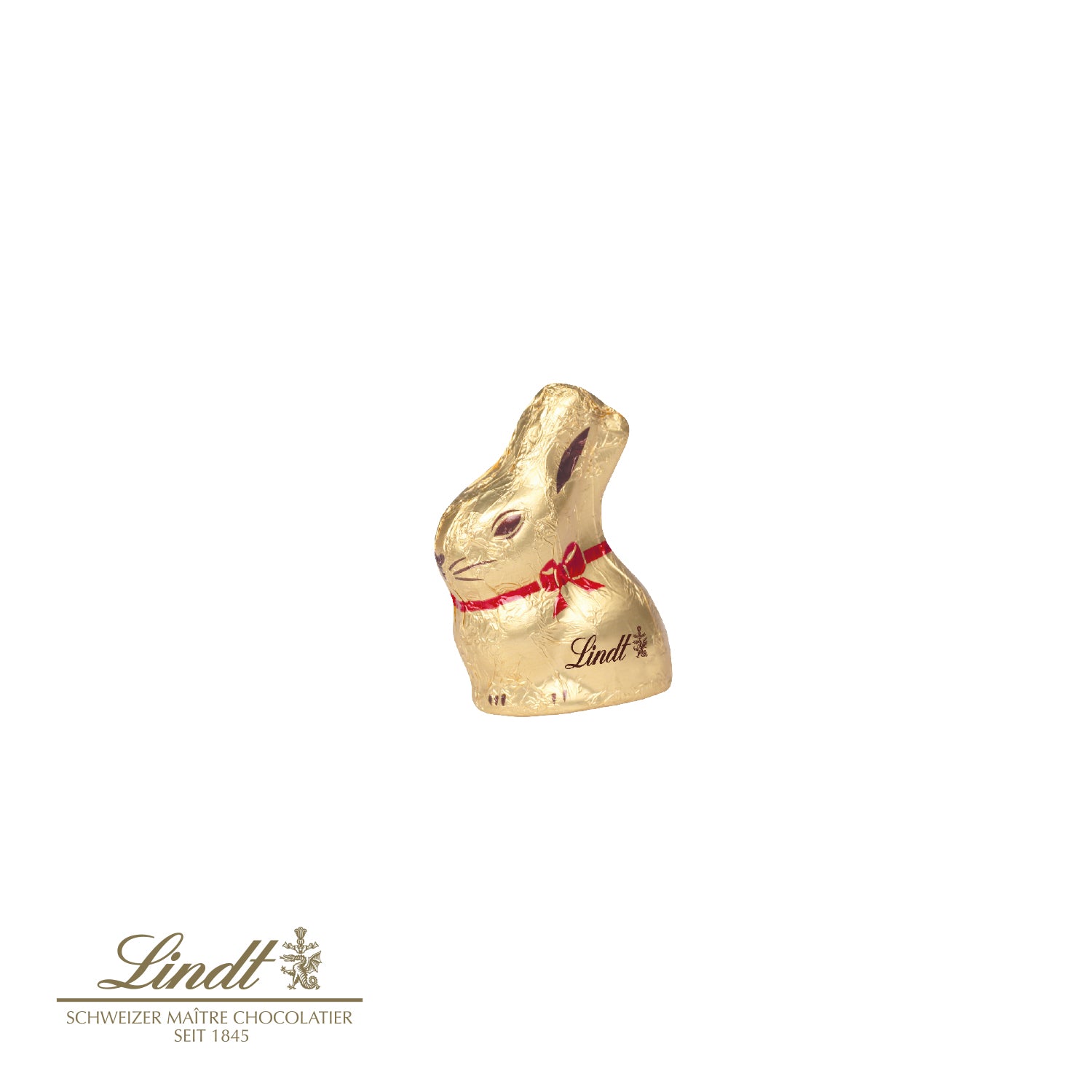 Schokokarte mit Lindt Goldhase