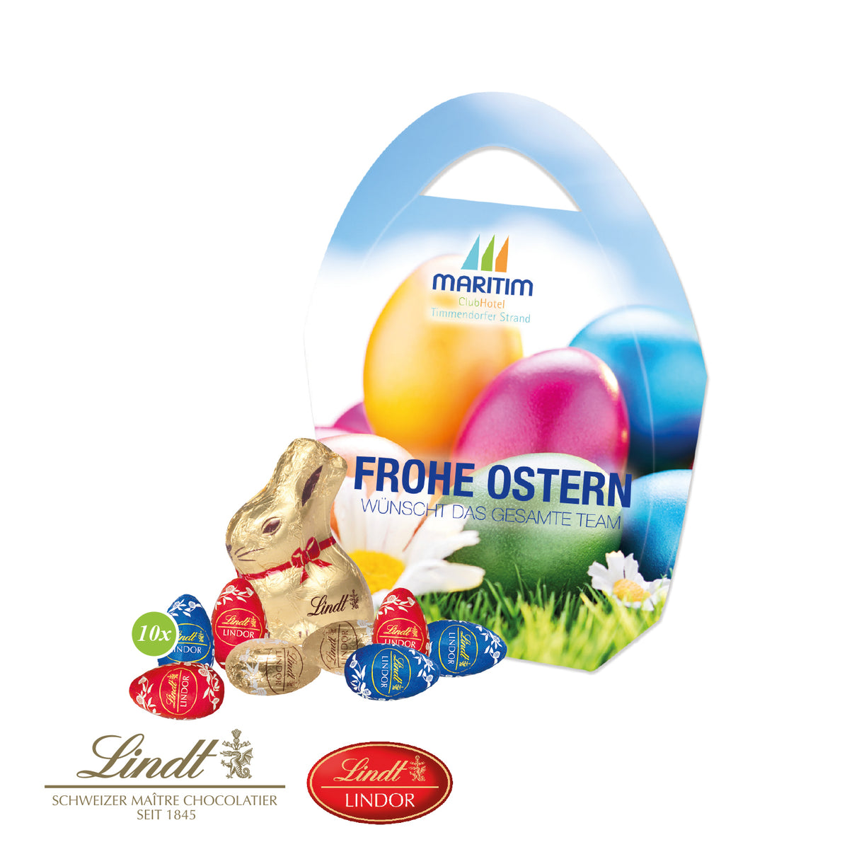Premium Osterei mit feiner Schokolade Lindt