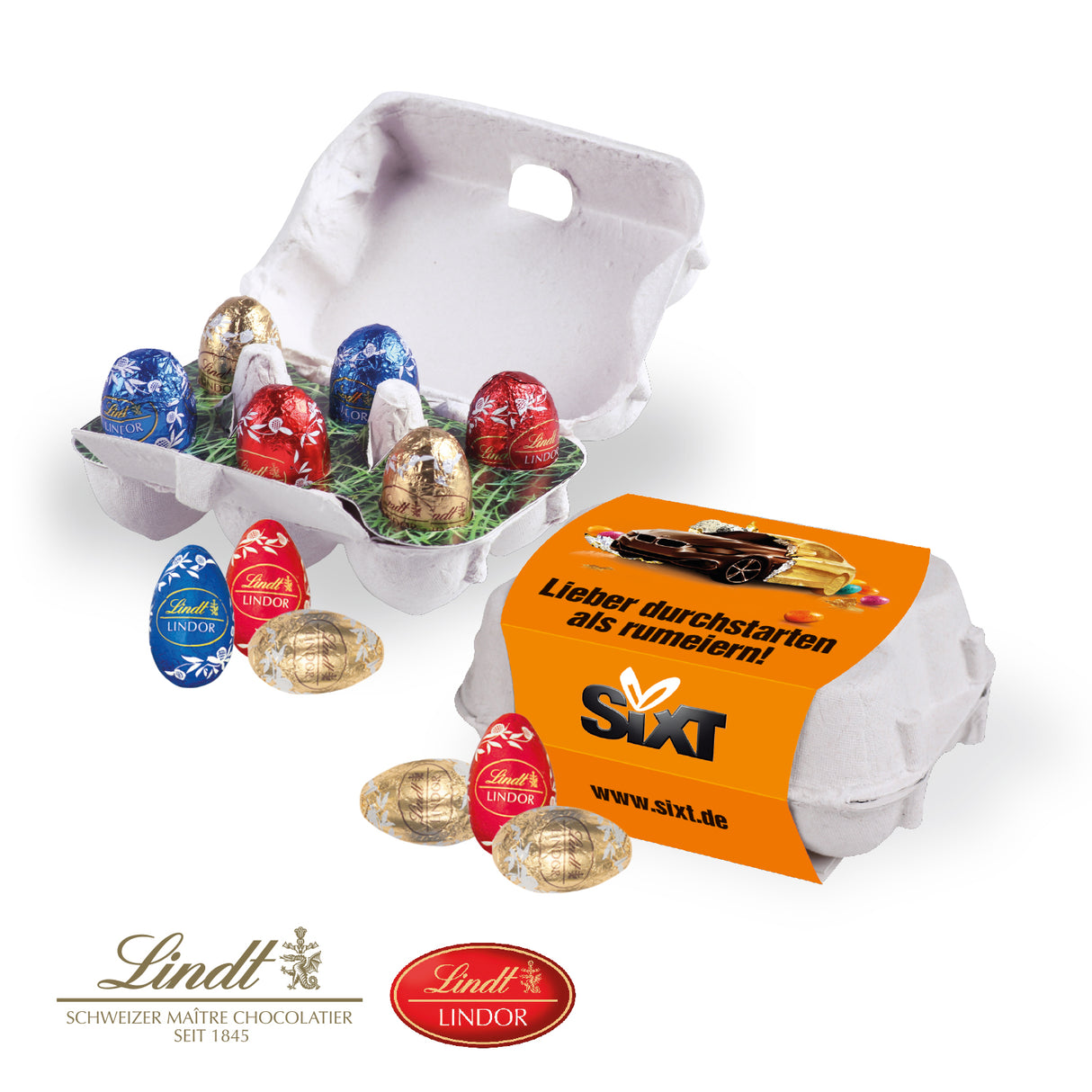 Schoko-Eier 6er mit Lindt Schokolade