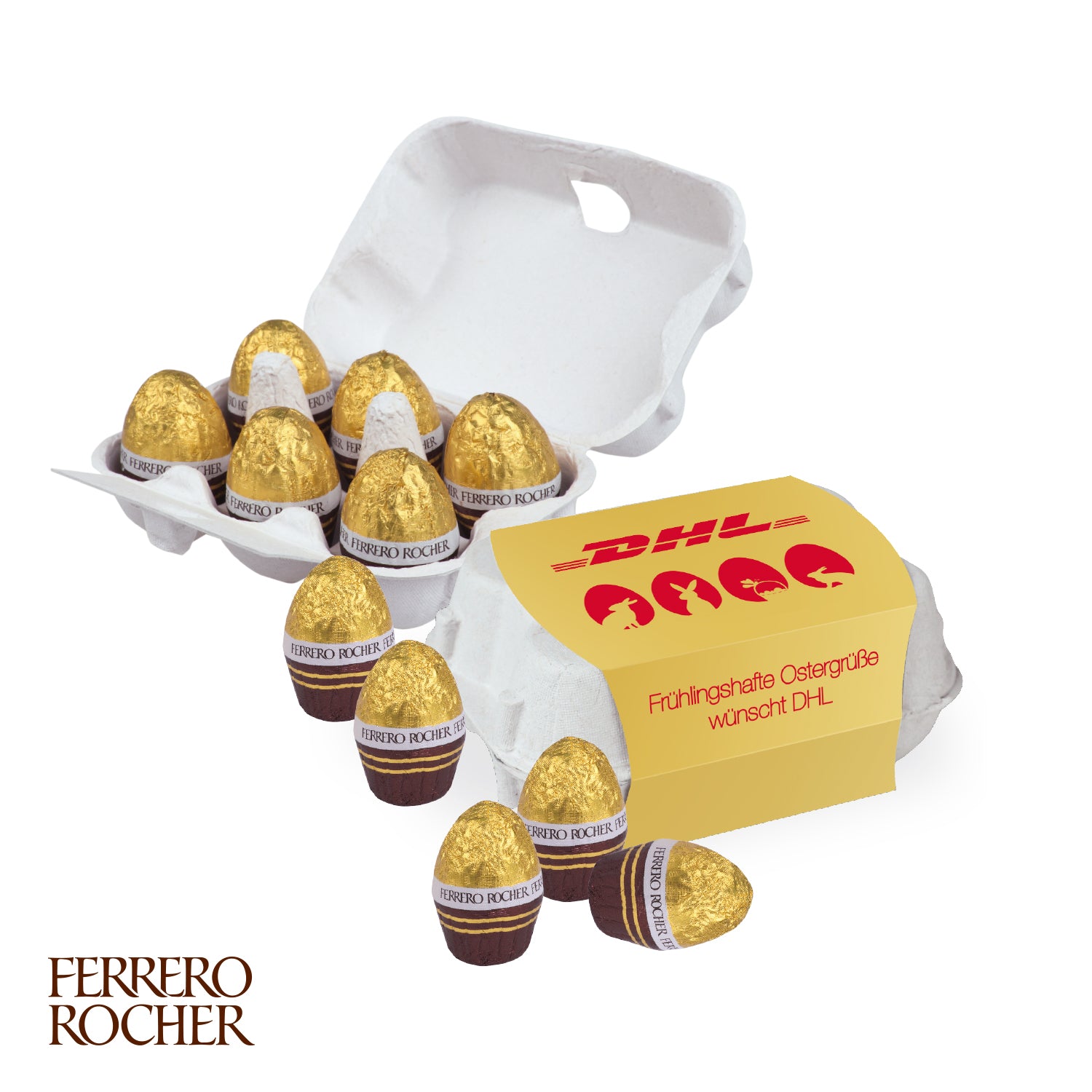Schoko-Eier 6er mit Ferrero Rocher