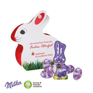 Werbe-Hase mit süßer Füllung Milka