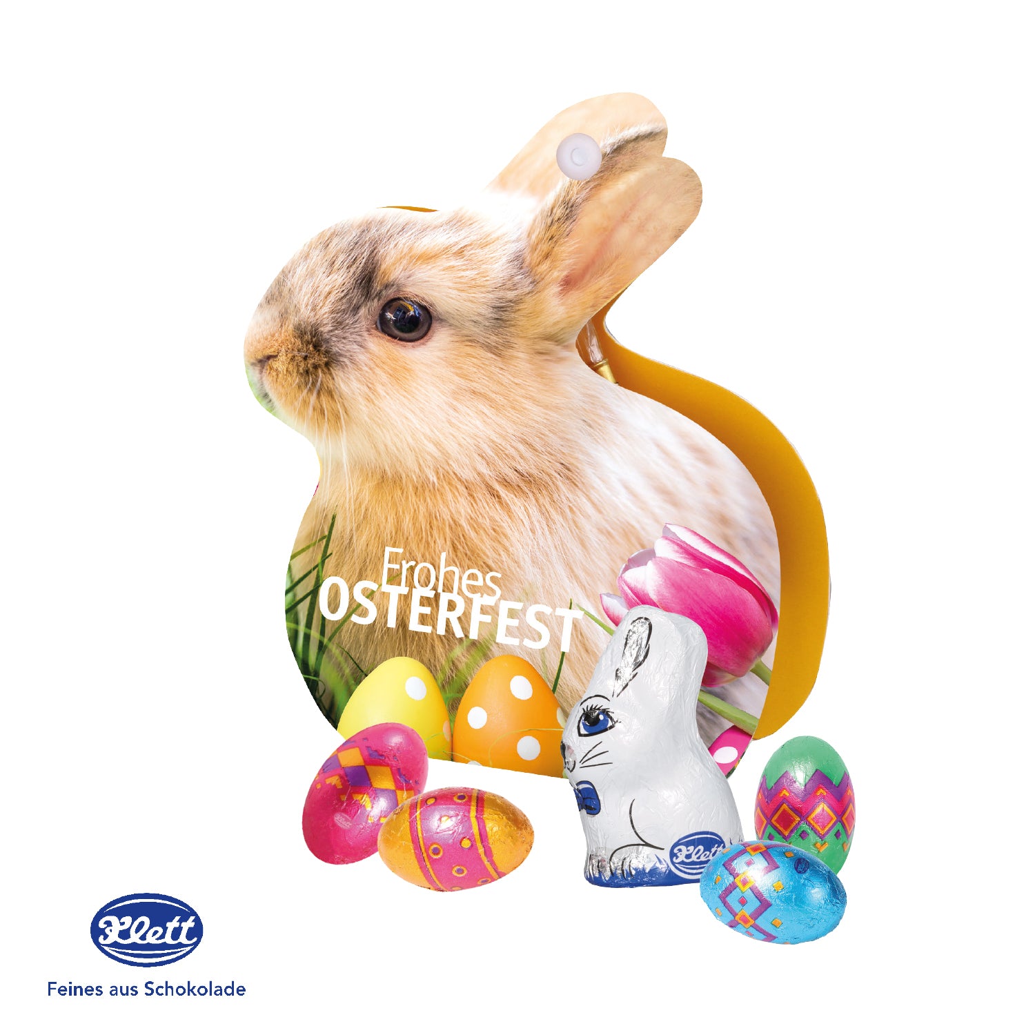 Werbe-Hase mit süßer Füllung