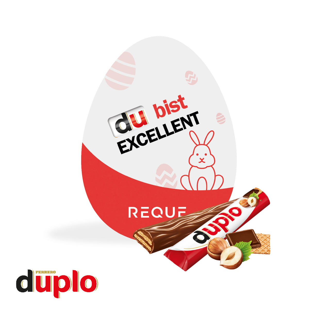 Werbekarte „Osterei” mit duplo