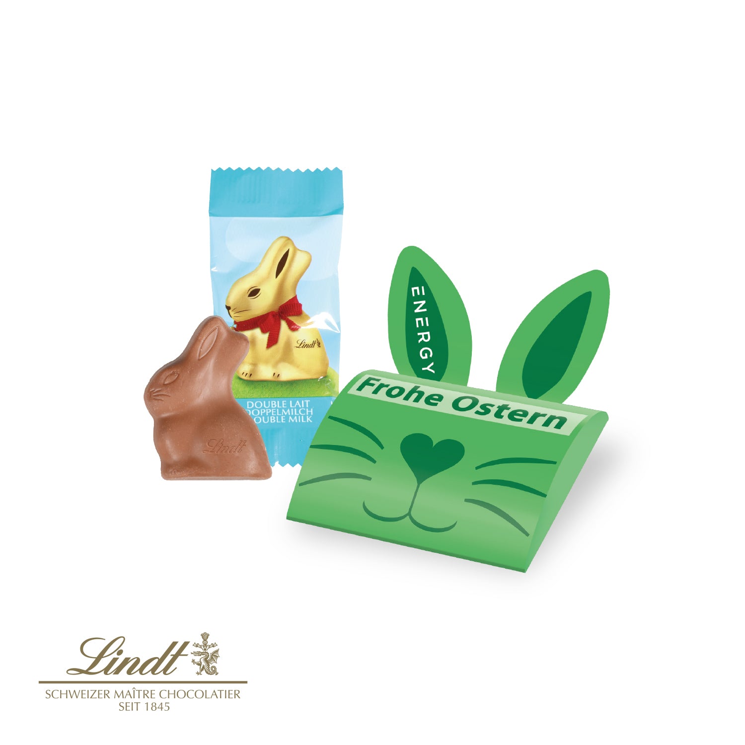 Lindt 2D-Goldhäschen im Werbebriefchen für Mitarbeiter