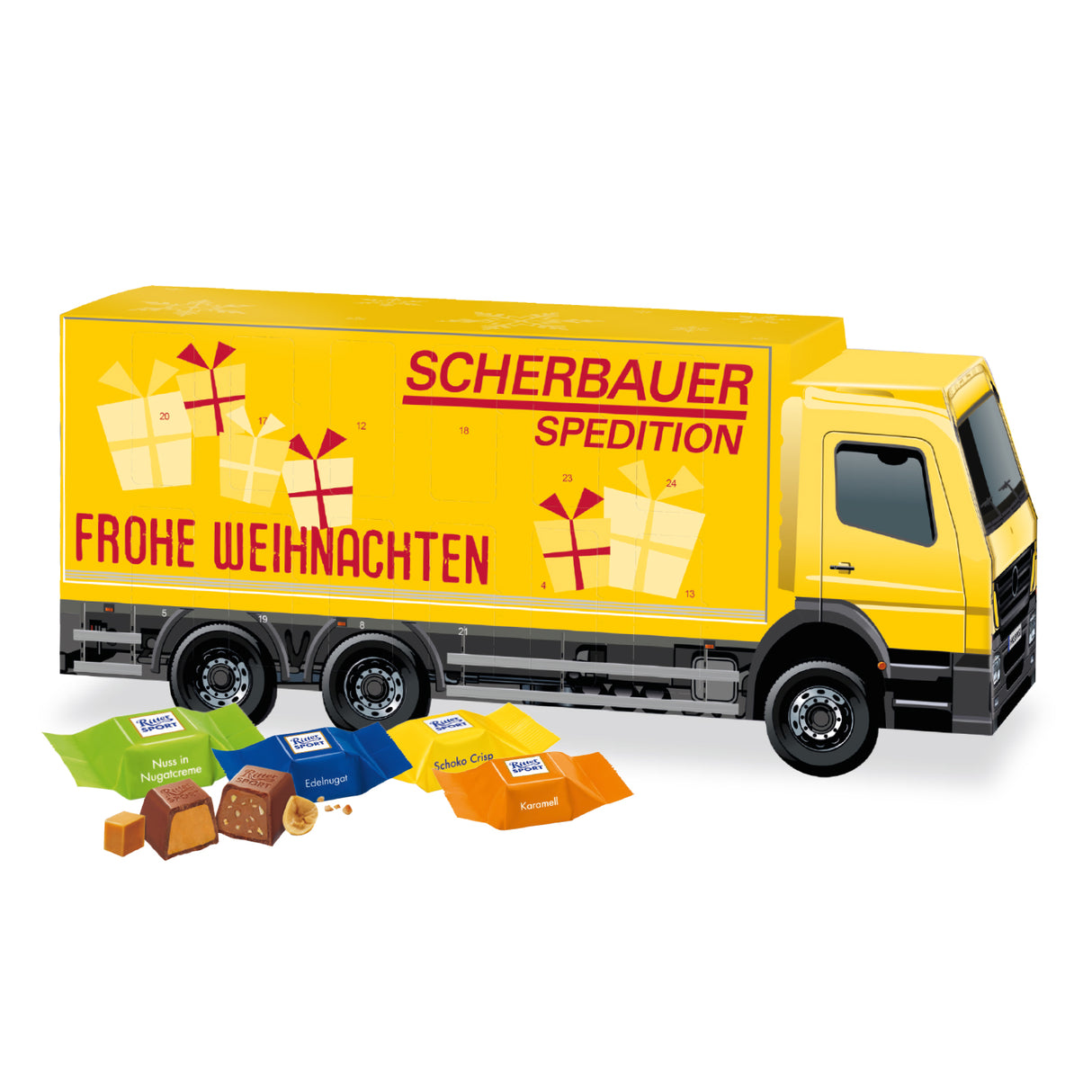 LKW Adventskalender mit Logo