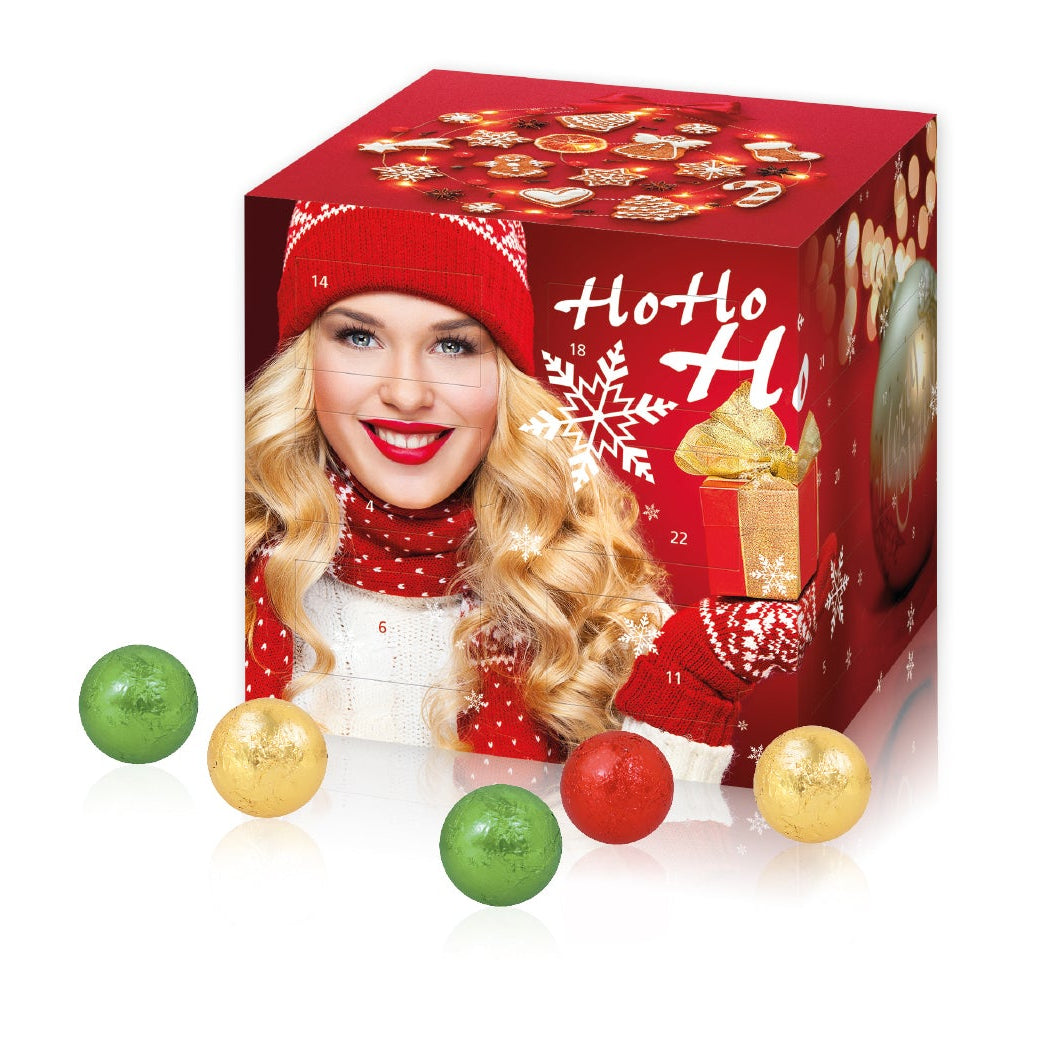 Adventskalender "Cube" mit Schokolade