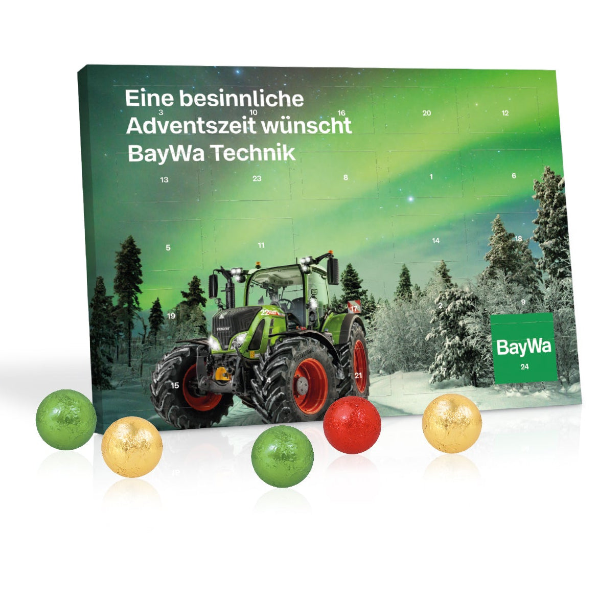 Tisch-Adventskalender mit Fairtrade® Schokolade