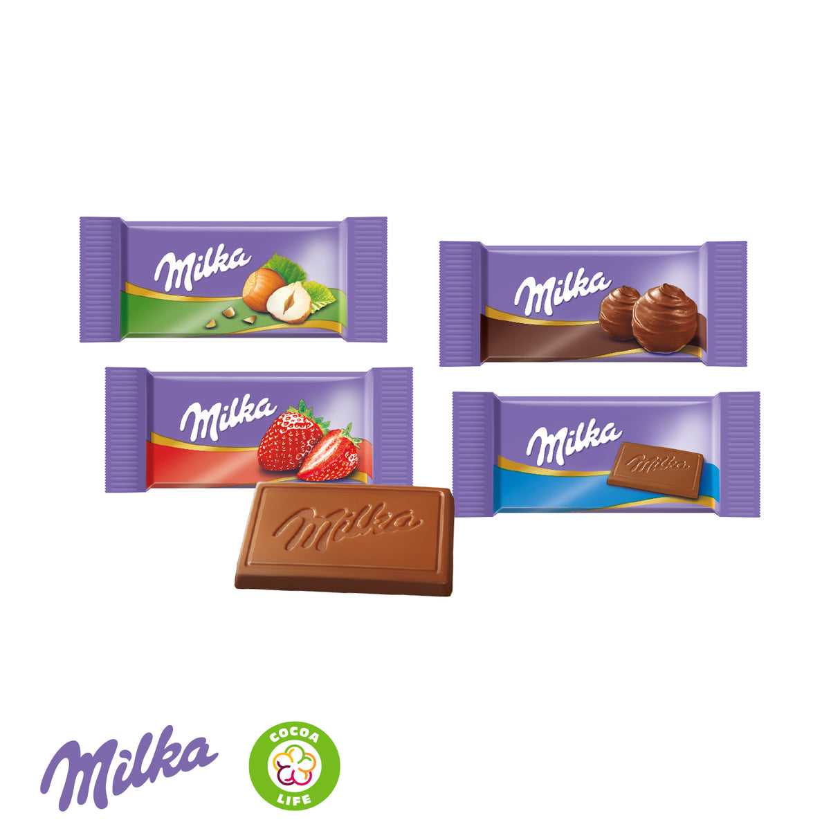 Tisch-Adventskalender mit Milka Schokolade