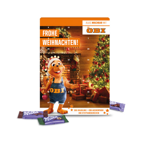 Werbeartikel Wand-Adventskalender mit Firmen Logo