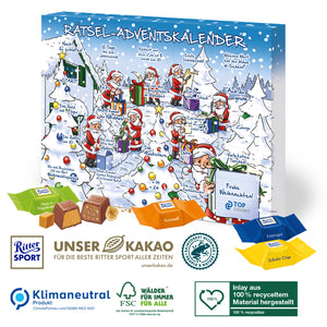 Werbeartikel Adventskalender Ritter Sport mit Logo für Firmen