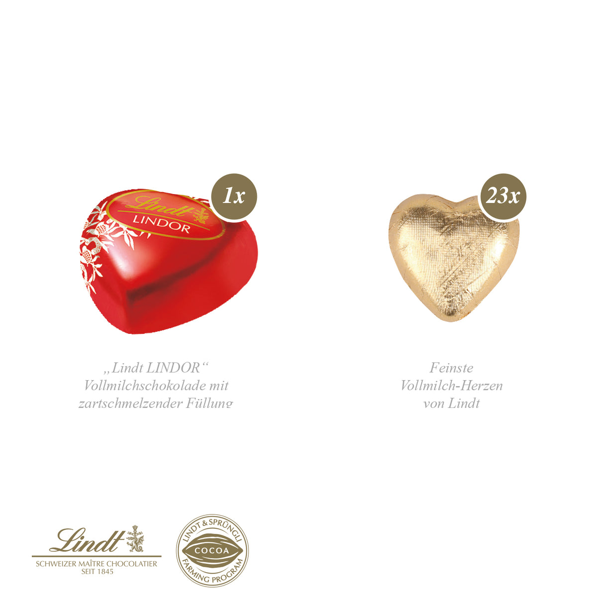 Adventskalender Lindt „Schokoladen-Herzen“