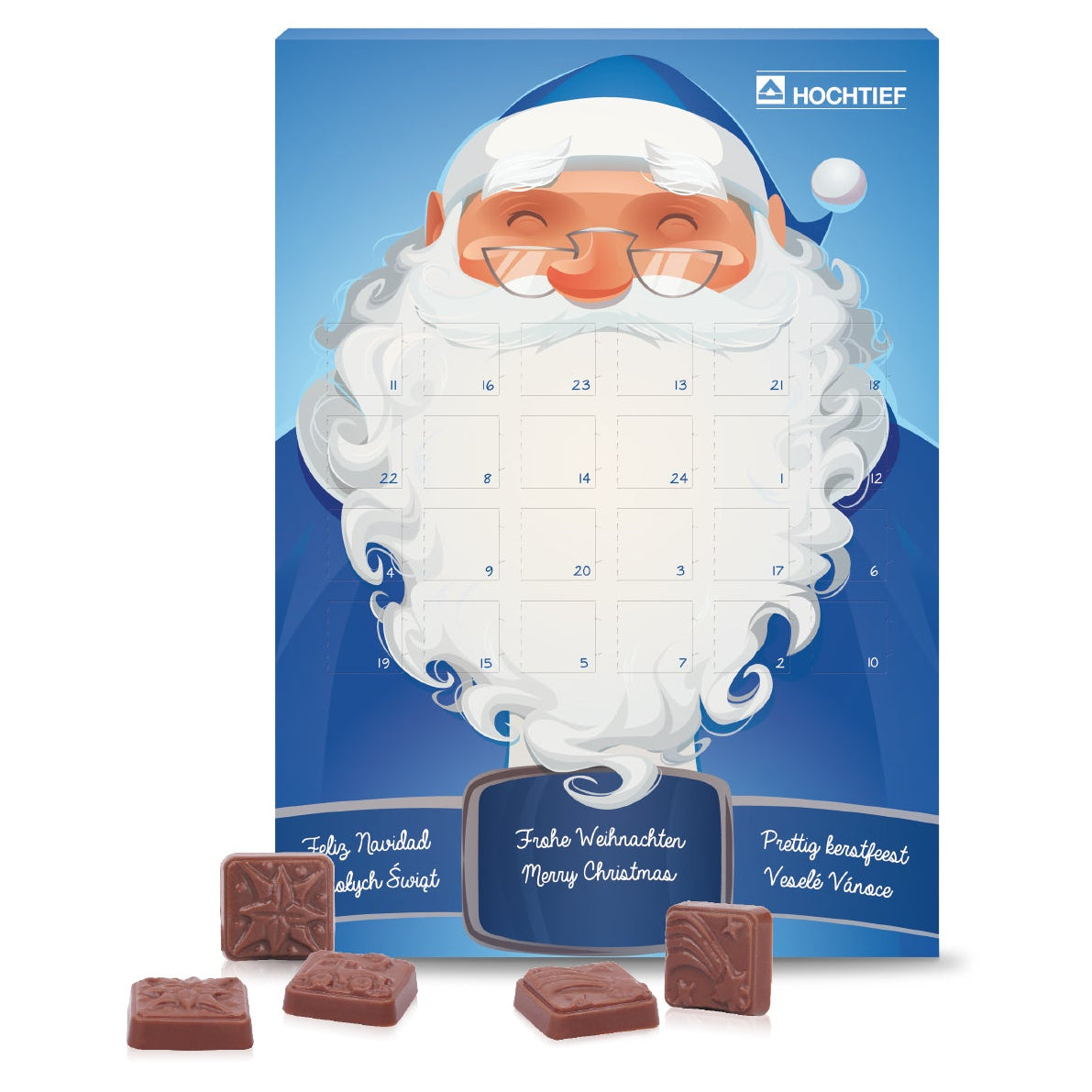 Werbeartikel Adventskalender mit Firmen Logo