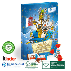 Werbeartikel Adventskalender Kinder Schokolade für Firmen mit Logo
