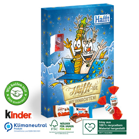 Werbeartikel Adventskalender Kinder Schokolade für Firmen mit Logo