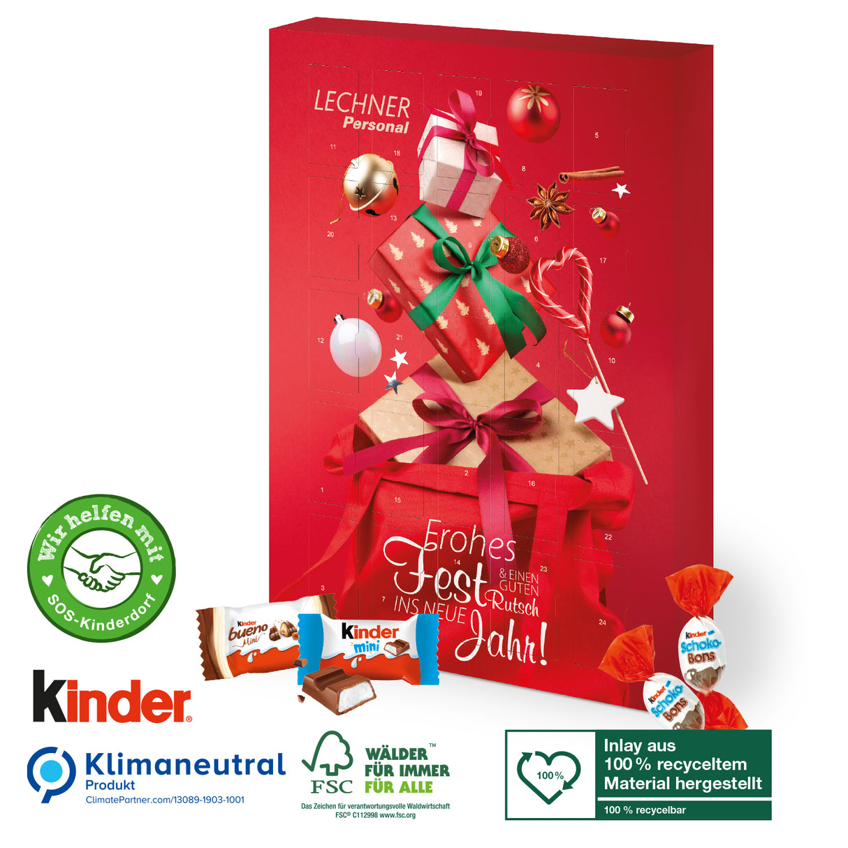 Adventskalender Kinder® „Happy Moments“