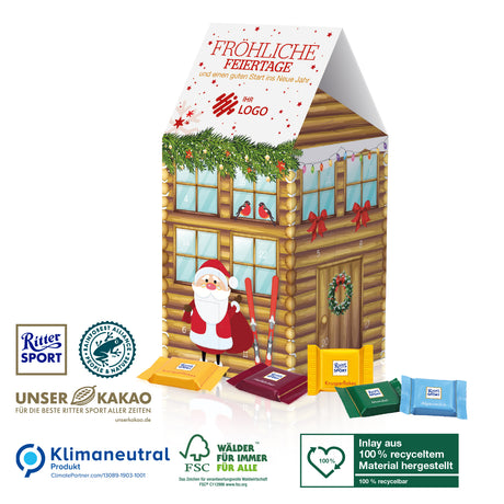 Werbeartikel Adventskalender Ritter Sport mit Logo für Firmen