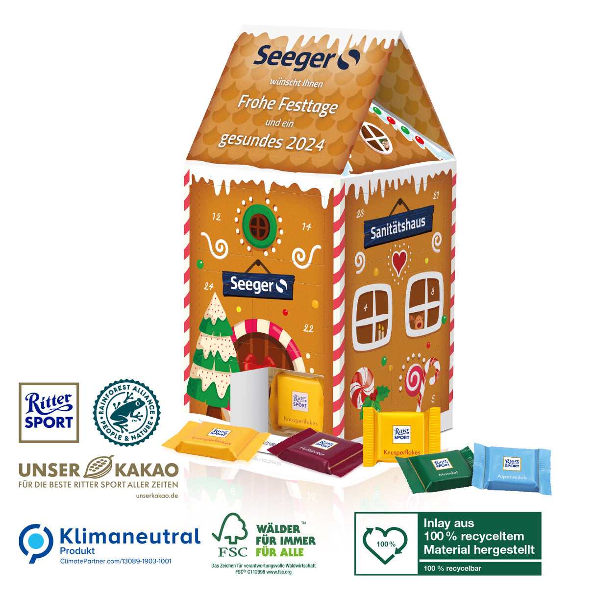 Adventskalender-Haus „XL“ Ritter Sport