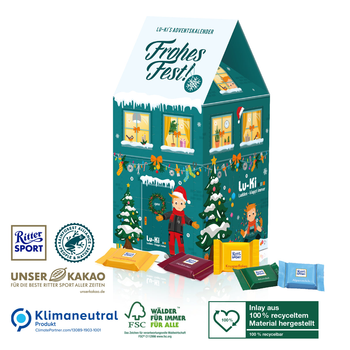 Adventskalender-Haus „XL“ Ritter Sport