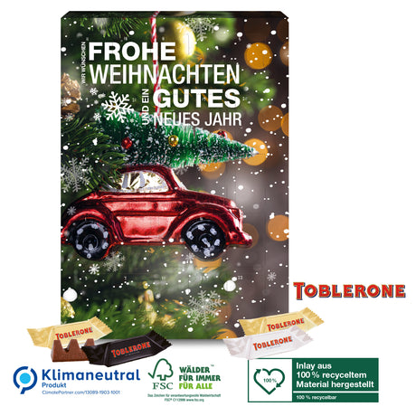 Werbeartikel Adventskalender Toblarone mit Logo für Firmen