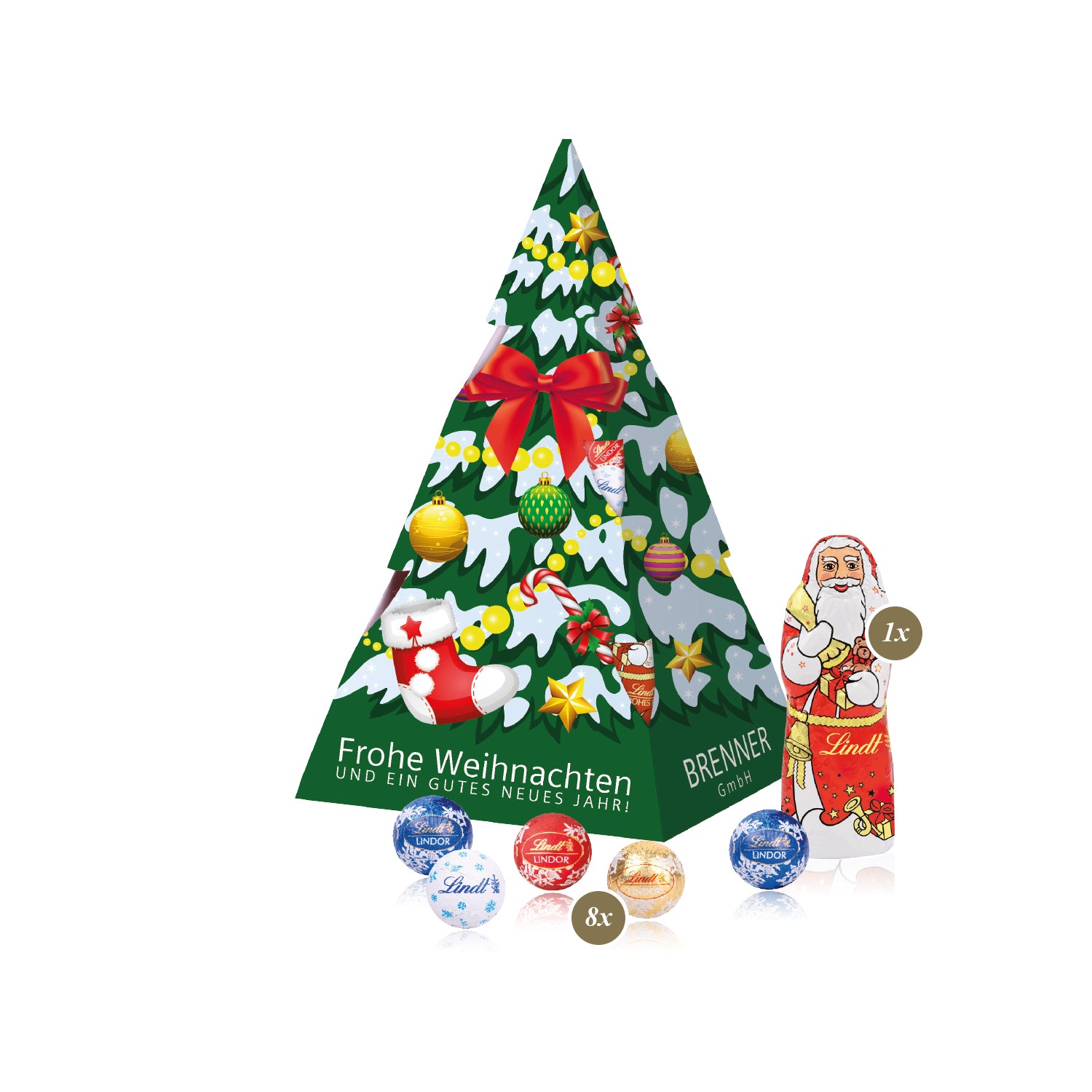 Werbemittel - Präsent „Weihnachtsbaum“ - Geschenk für Kundenbindung an Unternehmen 