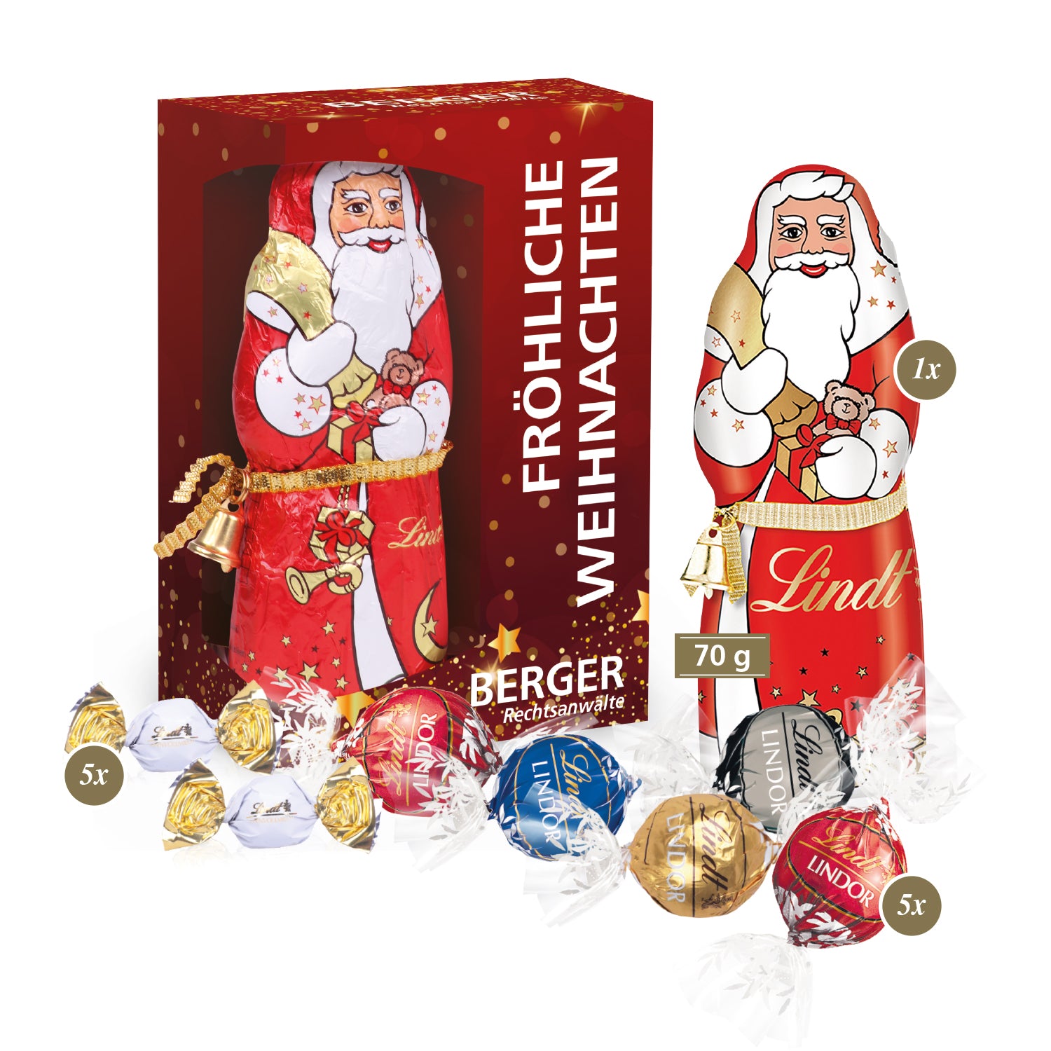Premium-Präsent Weihnachten mit Firmenlogo für Mitarbeiter oder Kunden