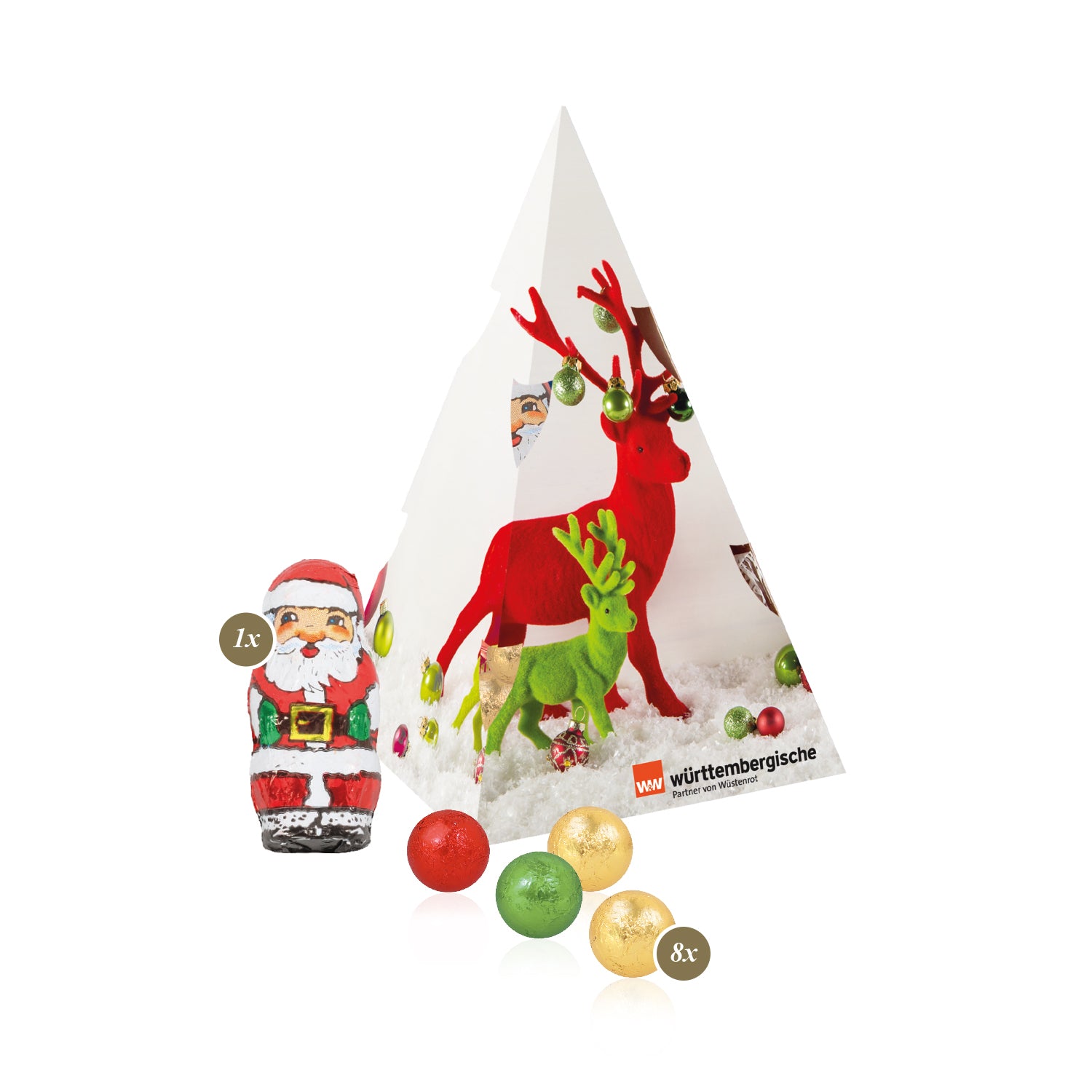 Werbemittel - Präsent „Weihnachtsbaum“ - Geschenk für Kundenbindung an Unternehmen 