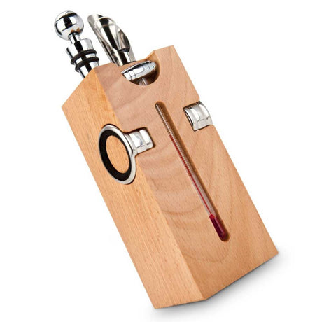 Buche-Block mit Wein