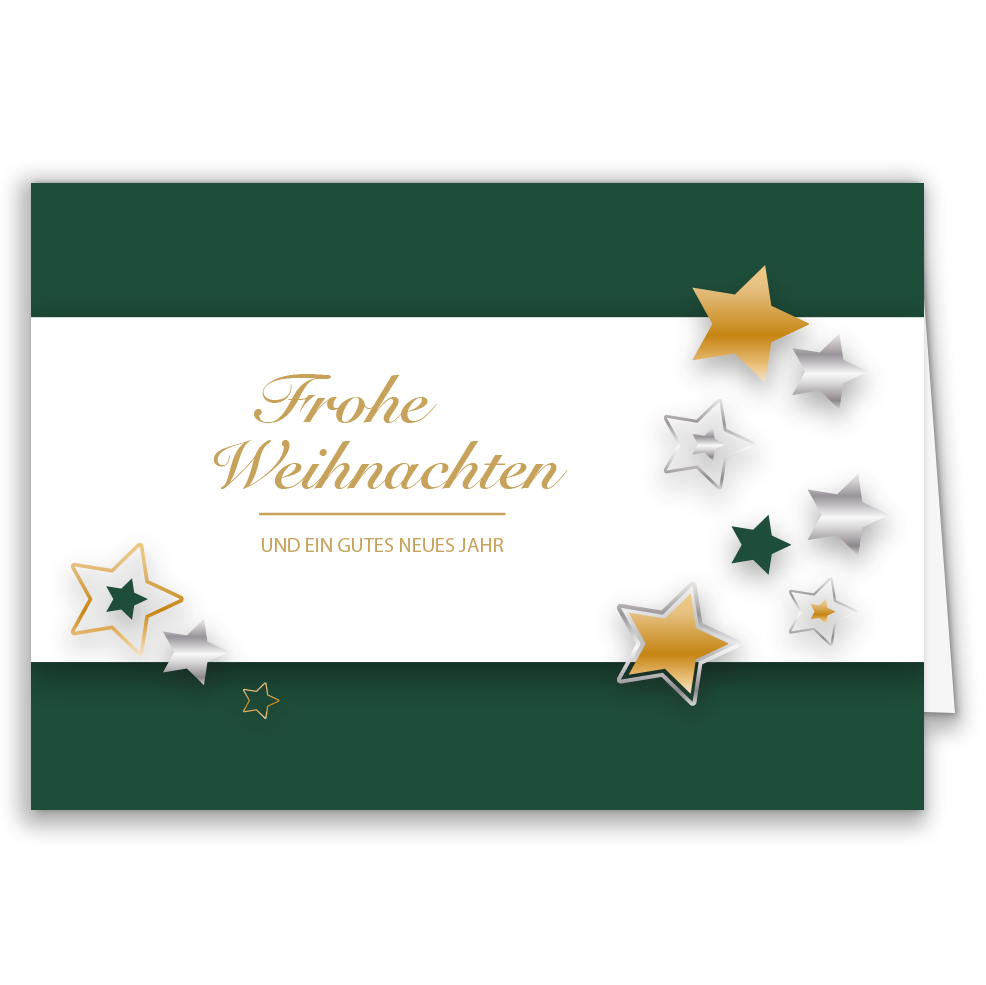 Weihnachtskarte Sternenzauber