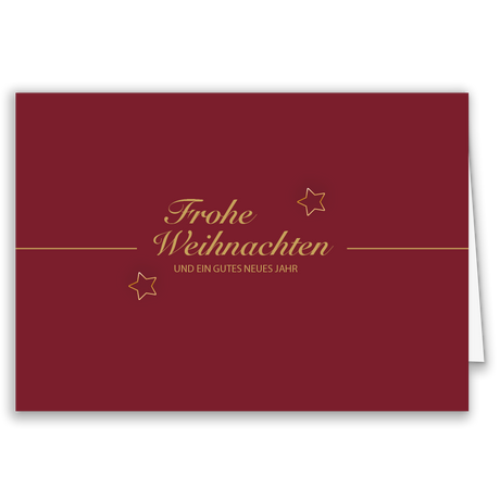 Weihnachtskarte Sternenzauber