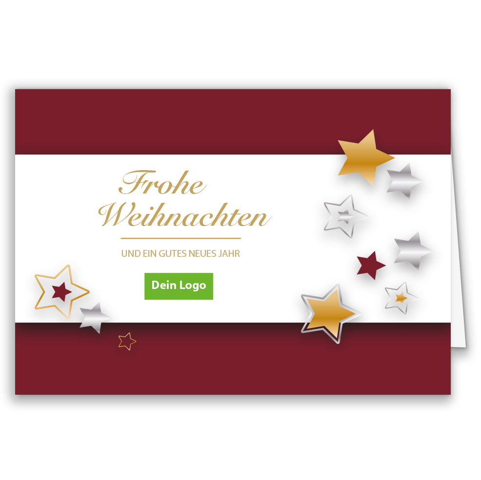 Weihnachtskarte Sternenzauber