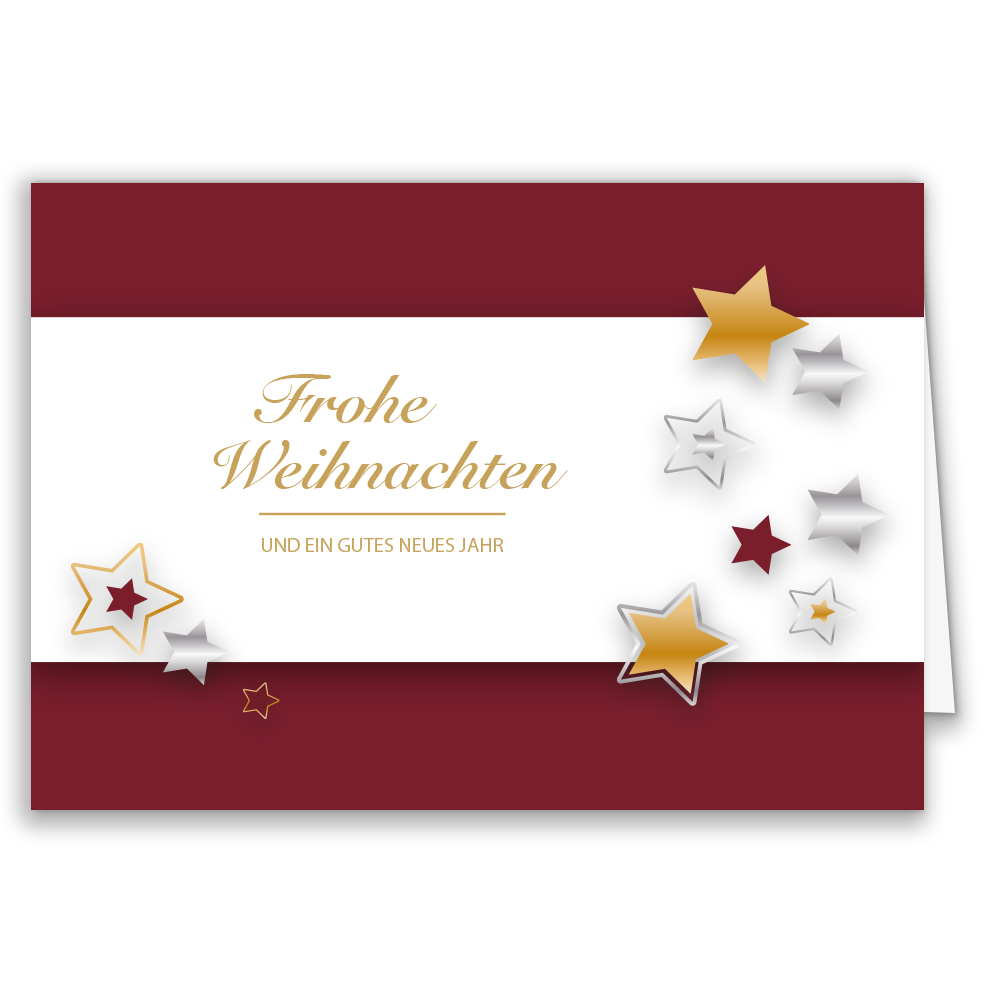 Weihnachtskarte Sternenzauber