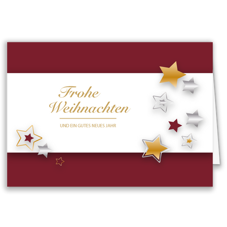 Weihnachtskarte Sternenzauber
