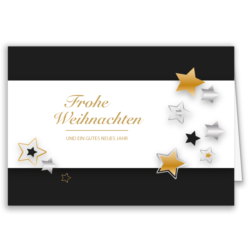 Weihnachtskarte Sternenzauber