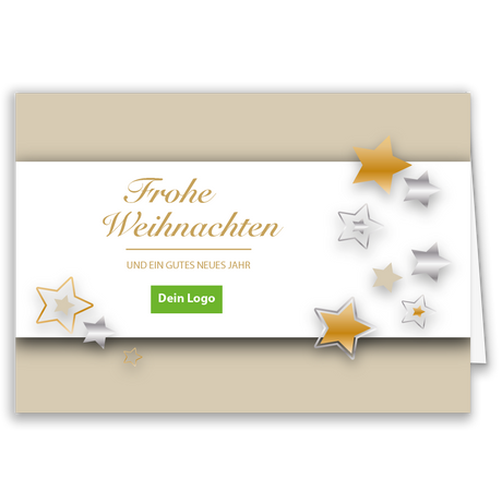 Weihnachtskarte Sternenzauber
