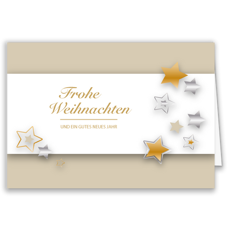 Weihnachtskarte Sternenzauber