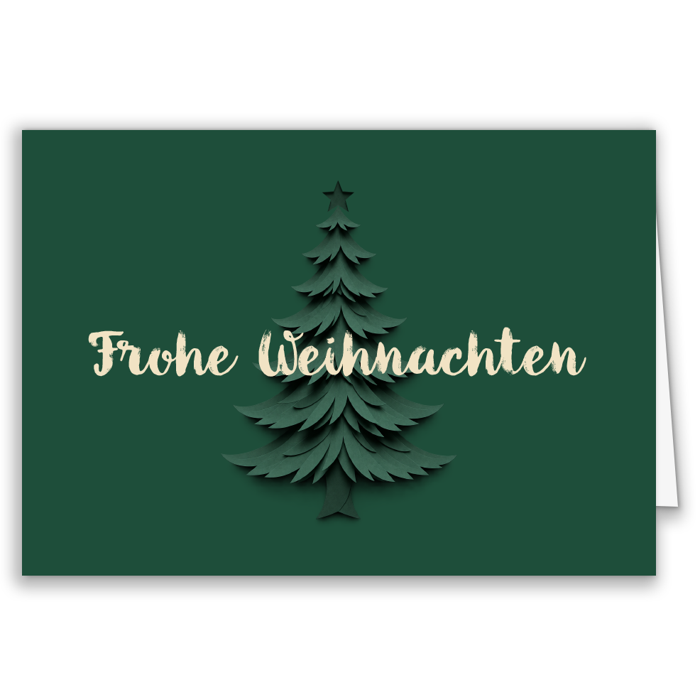 Firmen-Weihnachtskarte „Tannenbaum Elegance“