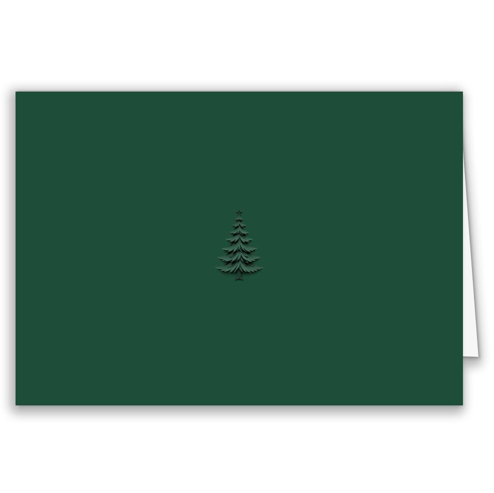 Firmen-Weihnachtskarte „Tannenbaum Elegance“