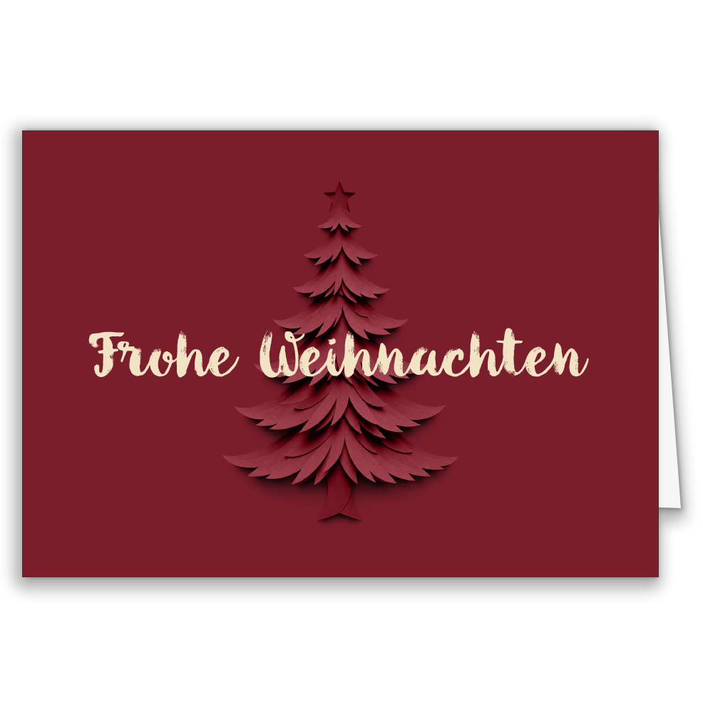 Firmen-Weihnachtskarte „Tannenbaum Elegance“