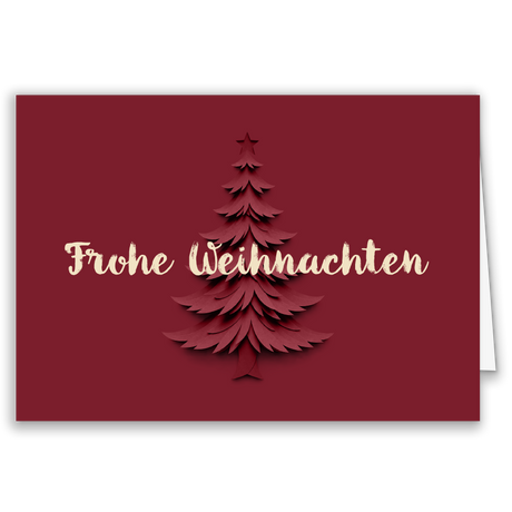 Firmen-Weihnachtskarte „Tannenbaum Elegance“