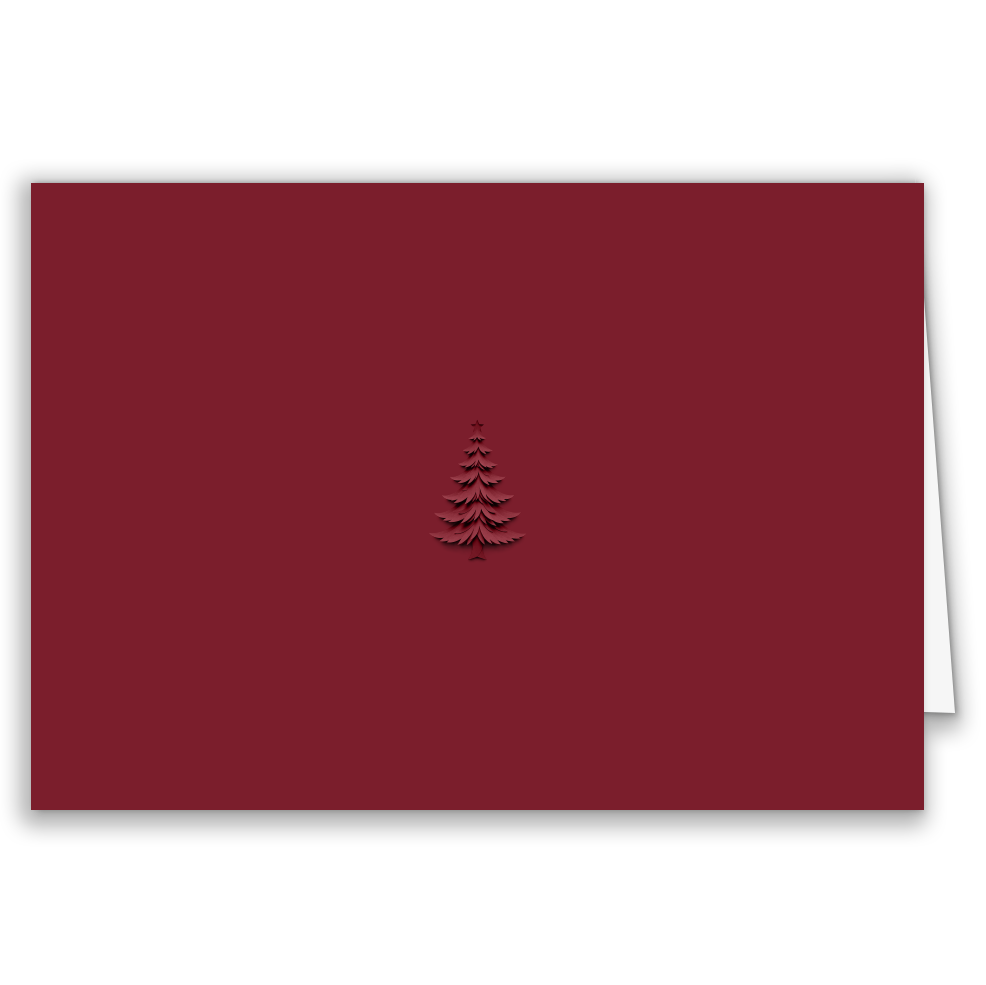Firmen-Weihnachtskarte „Tannenbaum Elegance“