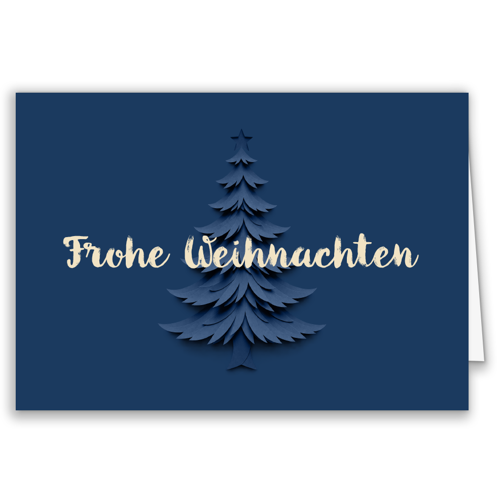 Firmen-Weihnachtskarte „Tannenbaum Elegance“