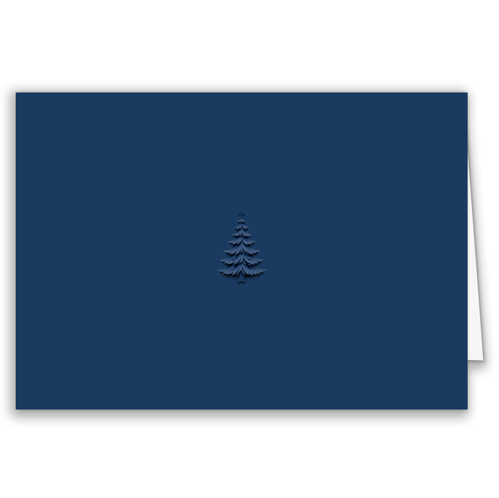 Firmen-Weihnachtskarte „Tannenbaum Elegance“