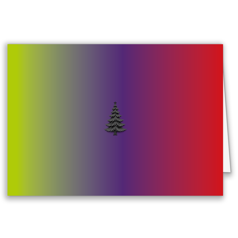 Firmen-Weihnachtskarte „Tannenbaum Elegance“