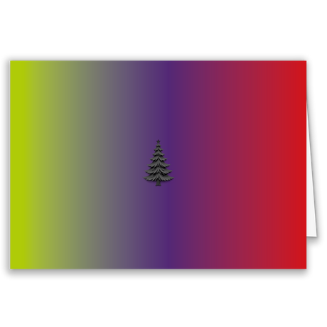 Firmen-Weihnachtskarte „Tannenbaum Elegance“